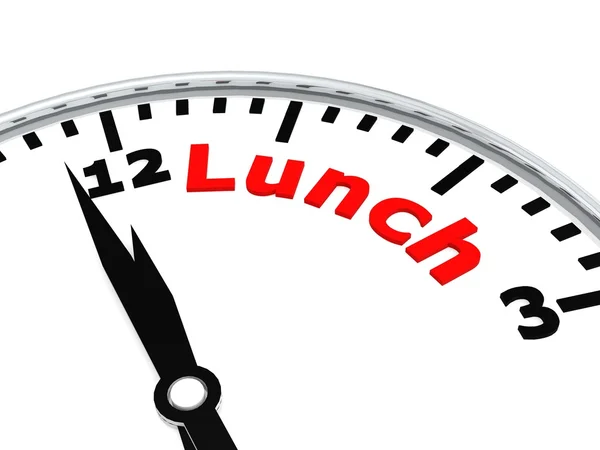 Lunch clock — Stock Photo, Image