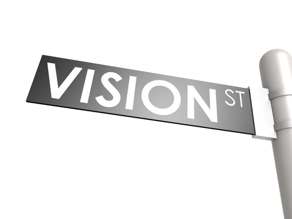 Vision Straßenschild — Stockfoto