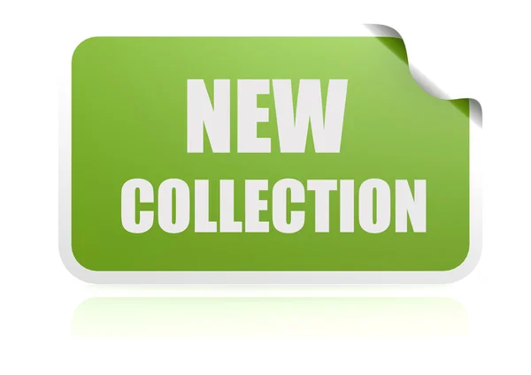 New collection green sticker — Stock Photo, Image