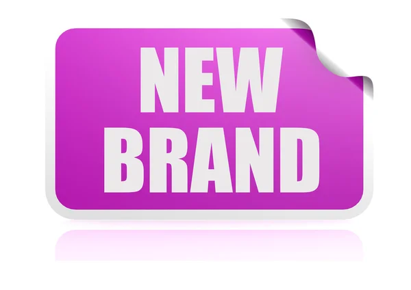 New brand purple sticker — Stock Photo, Image