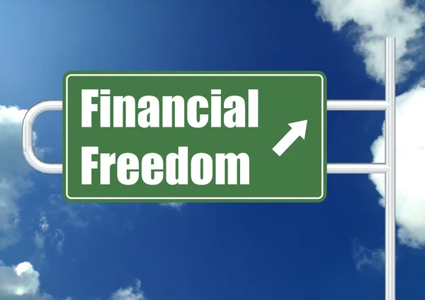 Libertad financiera con cielo — Foto de Stock
