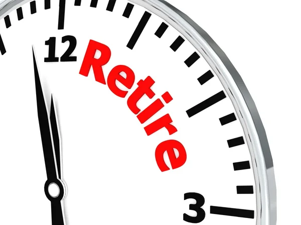 Uhr im Ruhestand — Stockfoto
