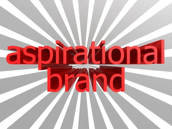 Aspirational brand words — Stock Photo, Image