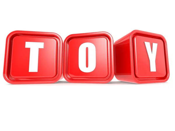 Toy word on the cube — Stock Photo, Image