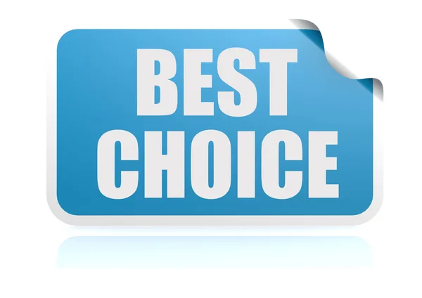 Best choice blue sticker — Stock Photo, Image