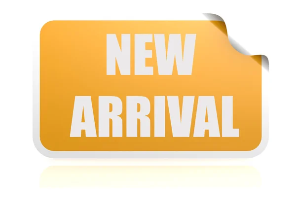 New arrival yellow sticker — Stock Photo, Image