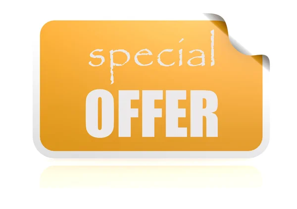 Special offer yellow sticker — Stock Photo, Image