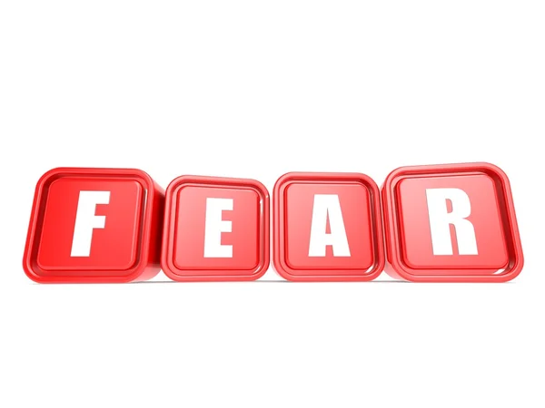 Fear cube — Stock Photo, Image