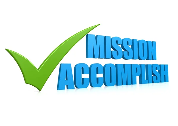 Mission accomplish — Stock Photo, Image