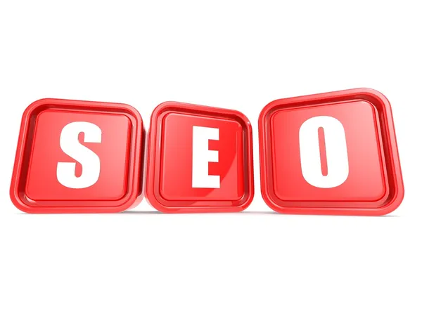 SEO cube — Stock Photo, Image