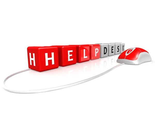 Helpdesk with mouse — Stock Photo, Image