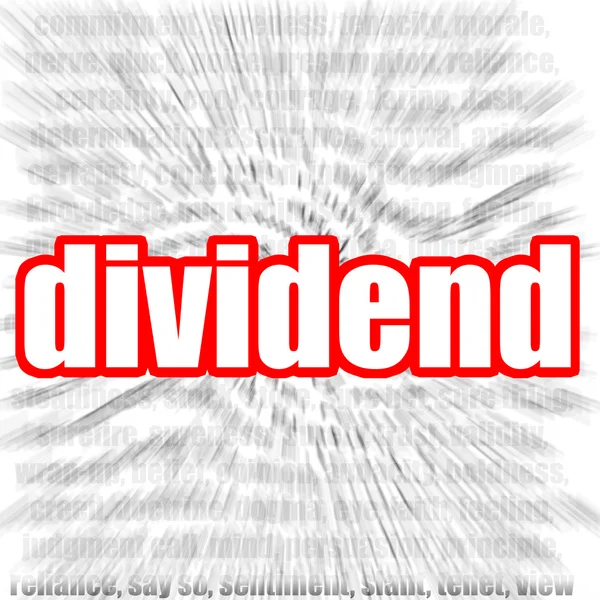 Dividend — Stock Photo, Image