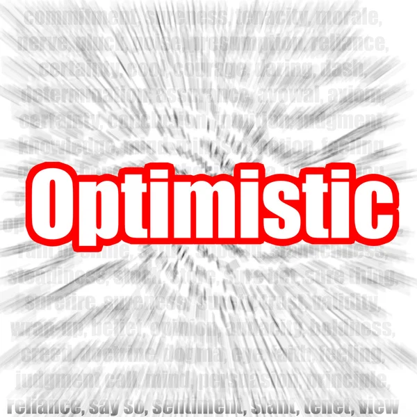 Optimistisch — Stockfoto