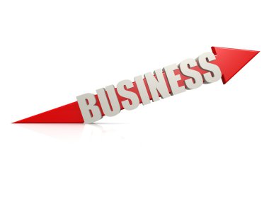 Red business arrow