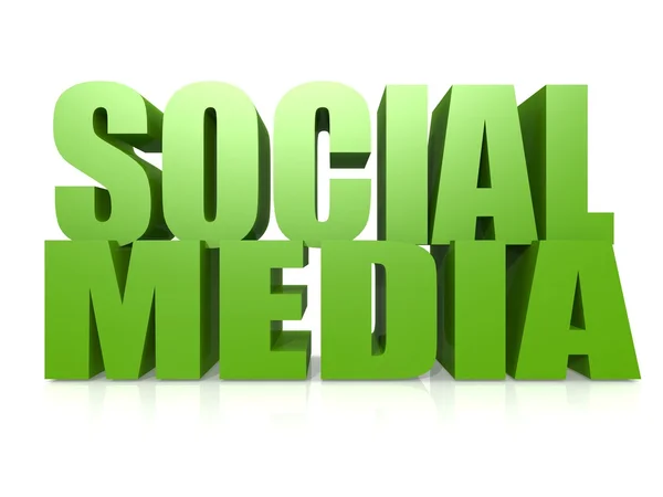 Parola sui social media — Foto Stock