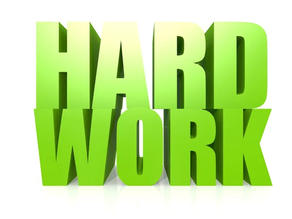 Hard work word — Stock Photo, Image