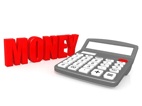 Money with calculator — Stock Photo, Image