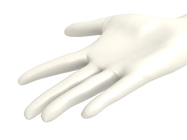 Белая рука — стоковое фото