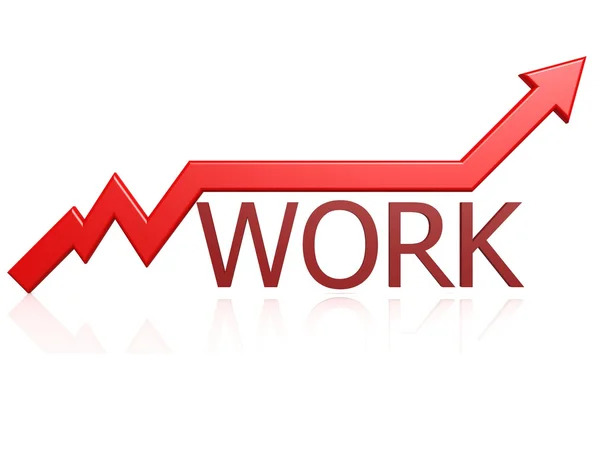 Work graph — Stock Photo, Image
