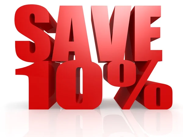 Save 10 percent — Stock Photo, Image