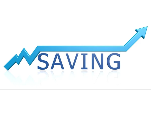 Gráfico de ahorro — Foto de Stock