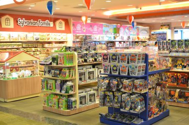 Toy shop in Changi Airport, Singapore clipart