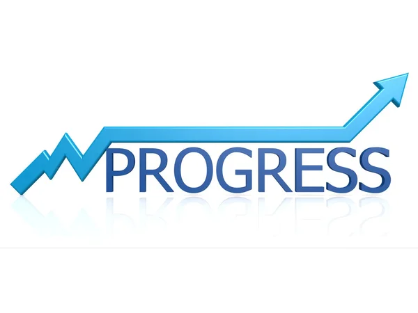 Progress graph — Stock Photo, Image