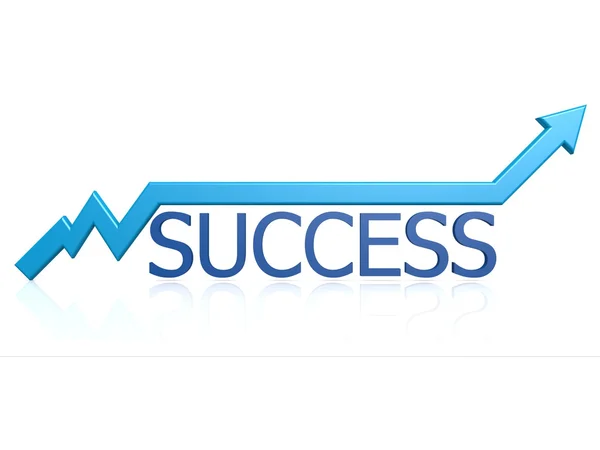Gráfico de sucesso — Fotografia de Stock