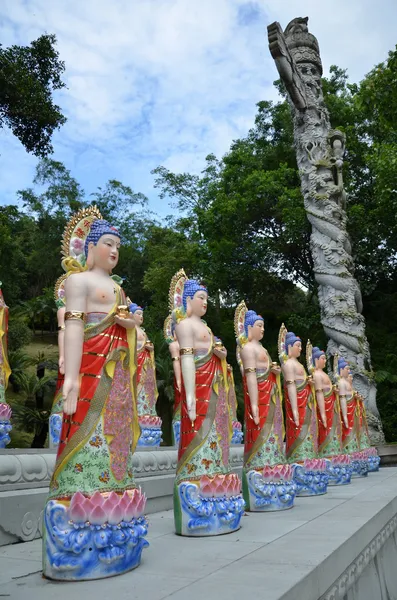Estatuas de Buda en una línea —  Fotos de Stock