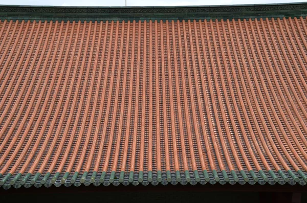 Texture of brown rooftop in temple — Stock Photo, Image