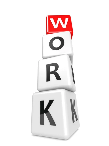 Modewoord werk — Stockfoto