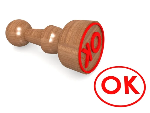 OK sigillo — Foto Stock