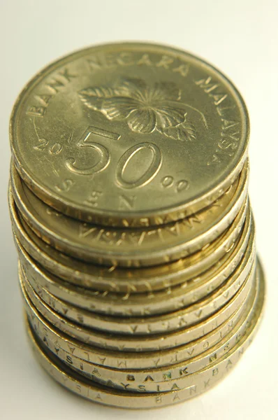 Singapore 50 cents — Stock Photo, Image