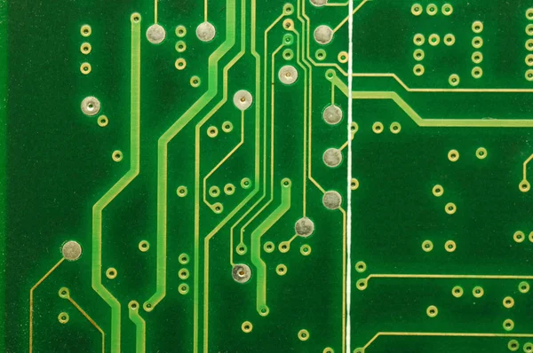 緑のプリント回路基板 — ストック写真