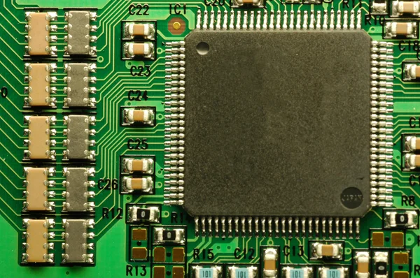 PCB and components — Stock Photo, Image