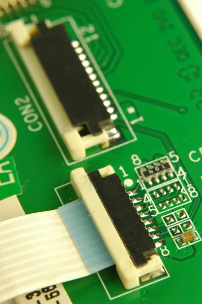 Green Printed Circuit Board — Stock Photo, Image