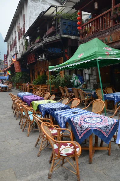 Rua Oeste i, yangshuo china — Fotografia de Stock