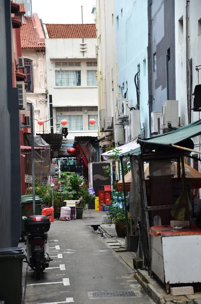 回到小巷唐人街新加坡 — 图库照片