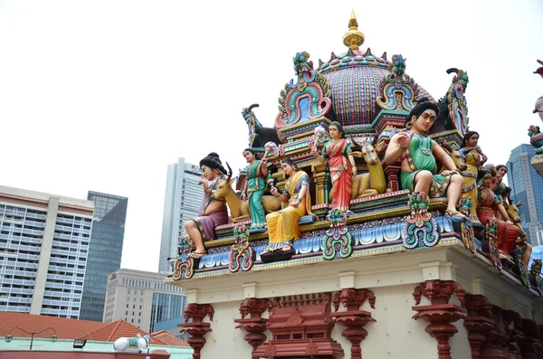 Singapur Sri mariamman temple — Zdjęcie stockowe