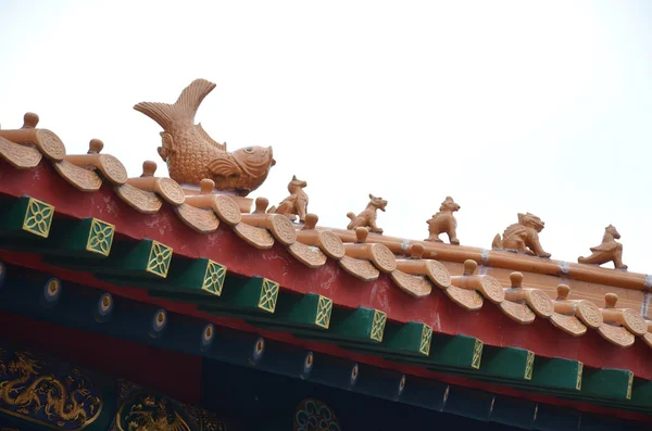 Telhado de templo chinês — Fotografia de Stock