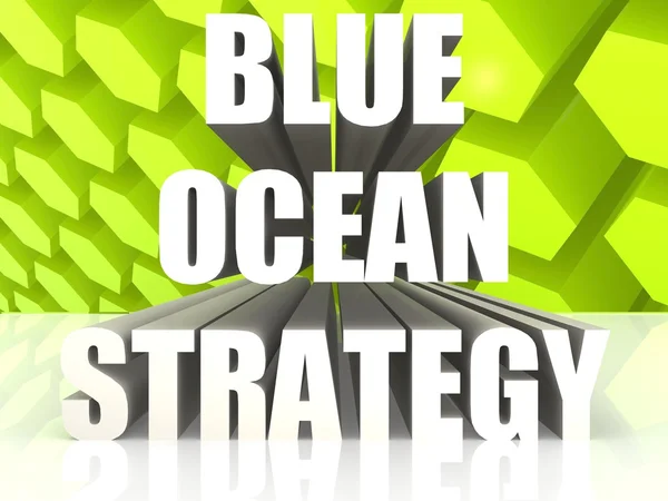 Strategie für den blauen Ozean — Stockfoto