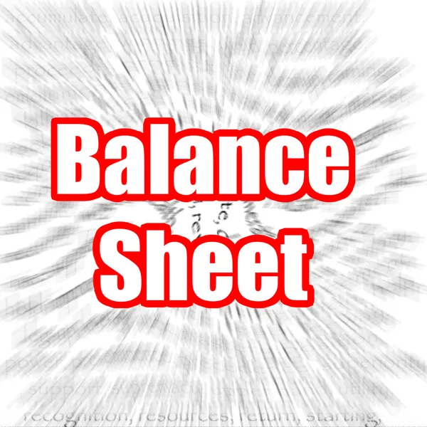 Balance Sheet — Stock Photo, Image
