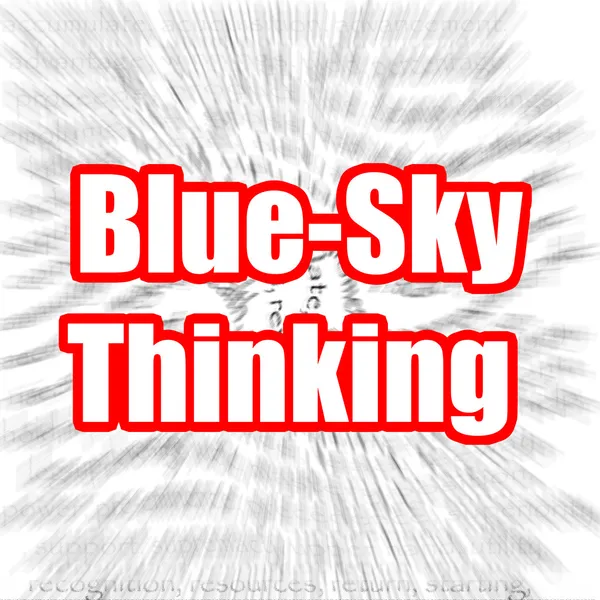 Blå himmel tänkande — Stockfoto