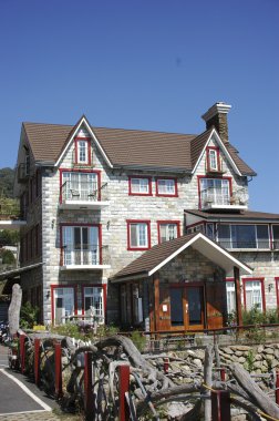 güzel bir Avrupa tarzı ev cingjing çiftliğinde, Tayvan