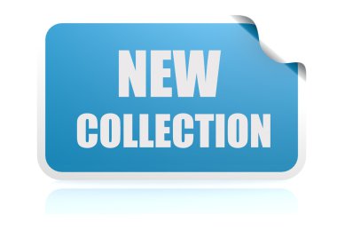 Yeni koleksiyon mavi sticker