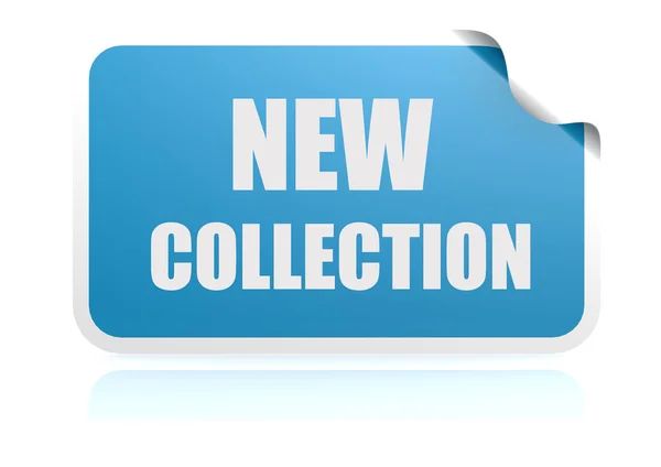 New collection blue sticker — Stock Photo, Image