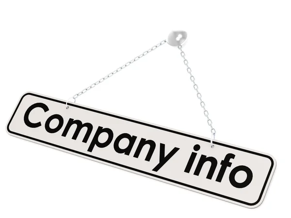 Företaget information banner — Stockfoto