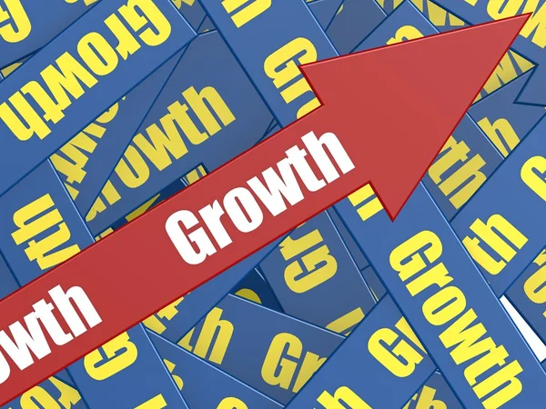 Flecha de crescimento — Fotografia de Stock