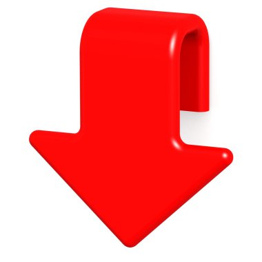kırmızı aşağı ok