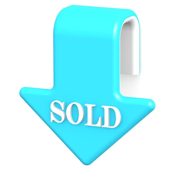 Sold arrow — Stock Photo, Image
